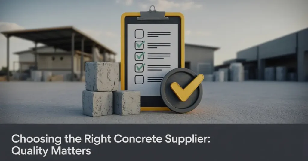 Choosing the Right Concrete Supplier: Quality Matters